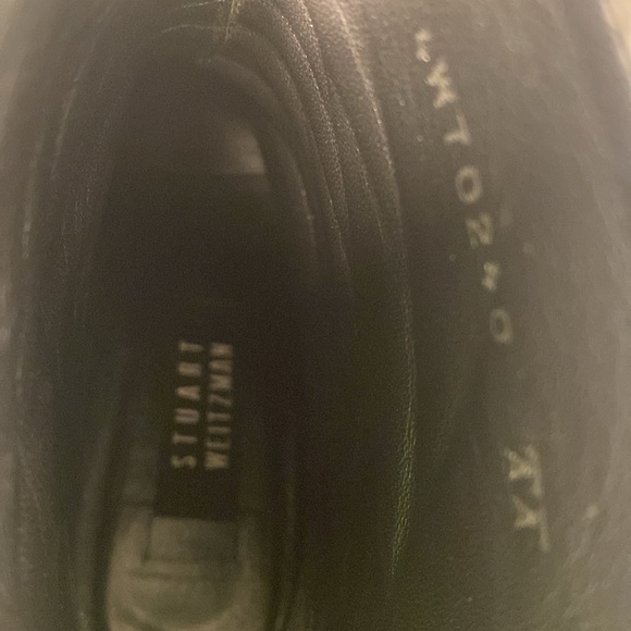 Vintage Stuart Weitzman | leather square toe block heel boot - Picture 9 of 10